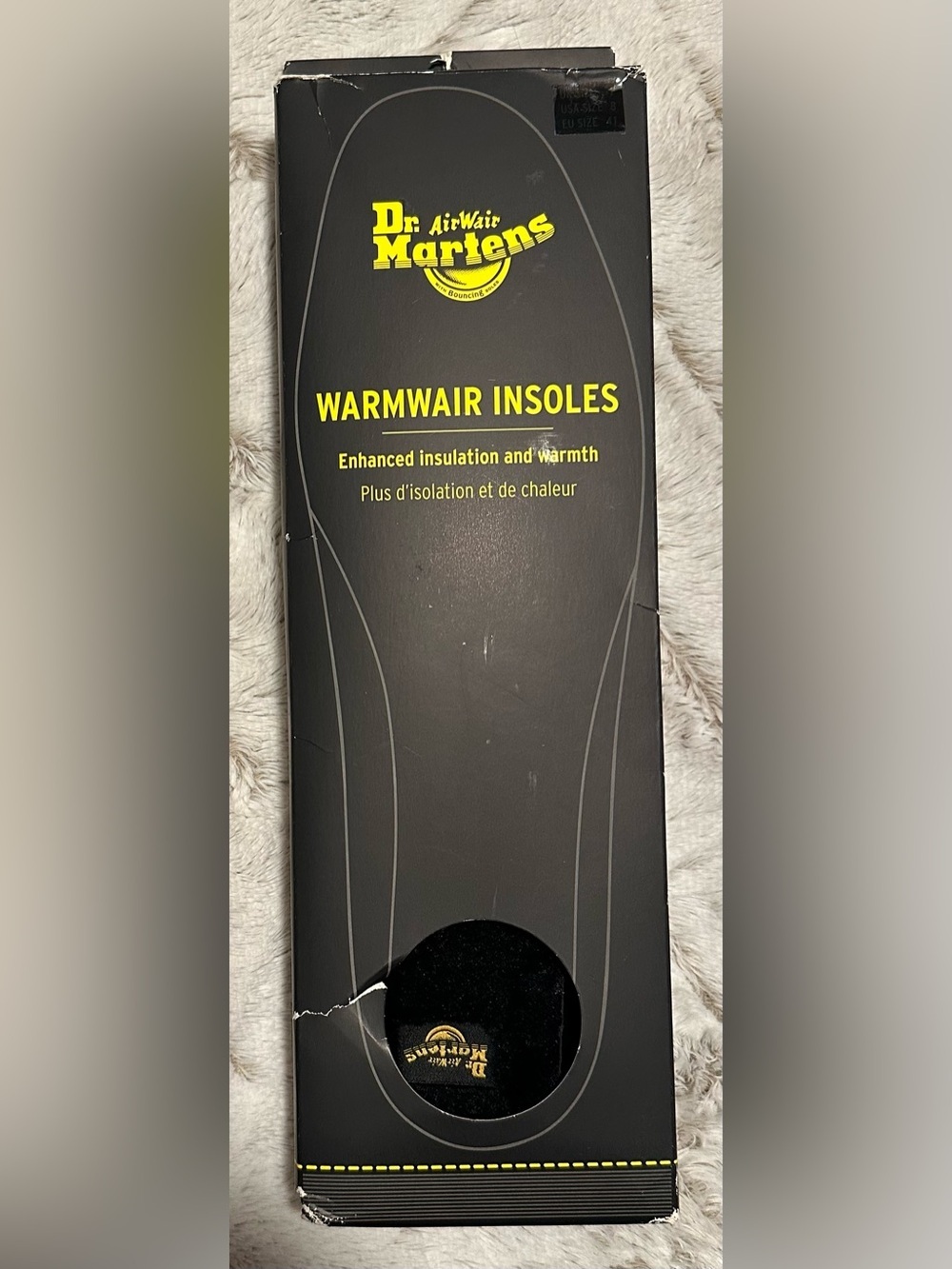 Dr Martens Warm Wair Insoles Fur Lined Enhanced Insulation - Picture 1 of 10